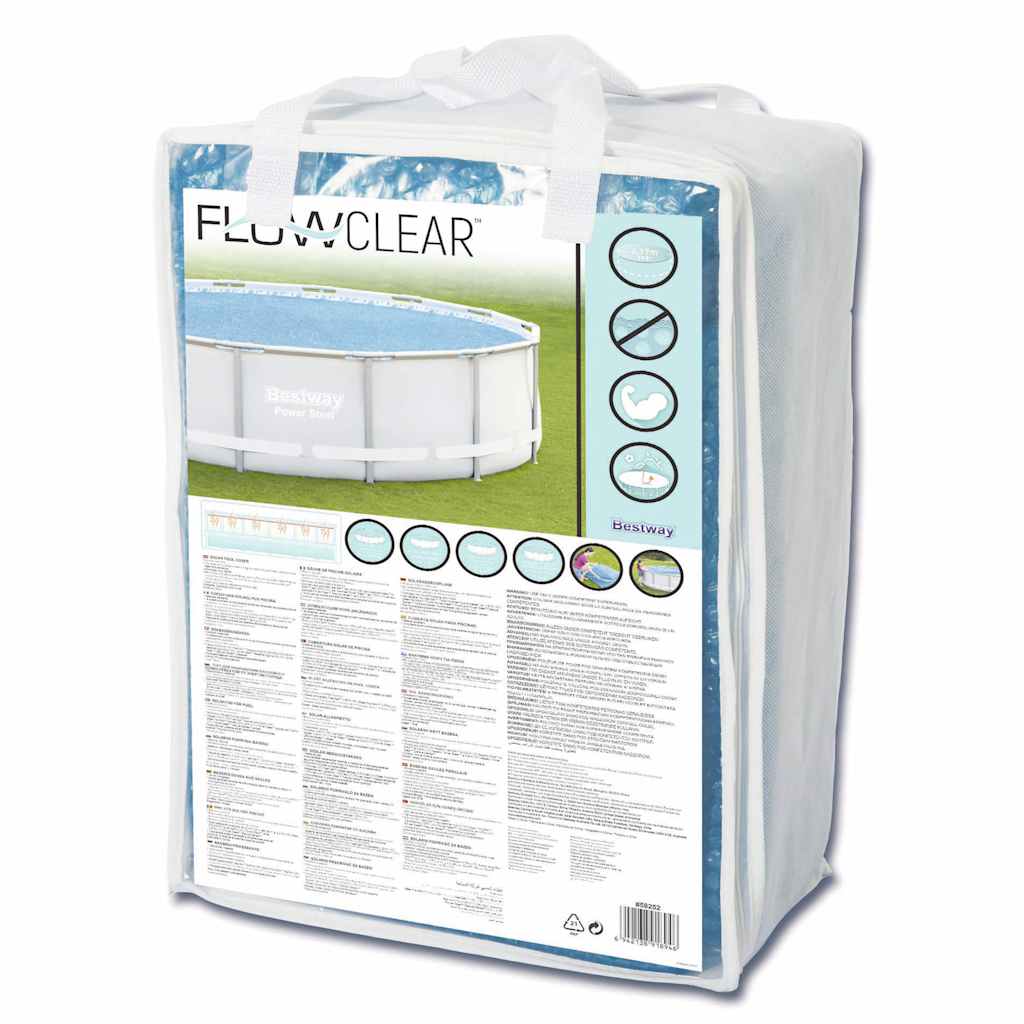Soldrevet bassengtrekk Flowclear 427 cm