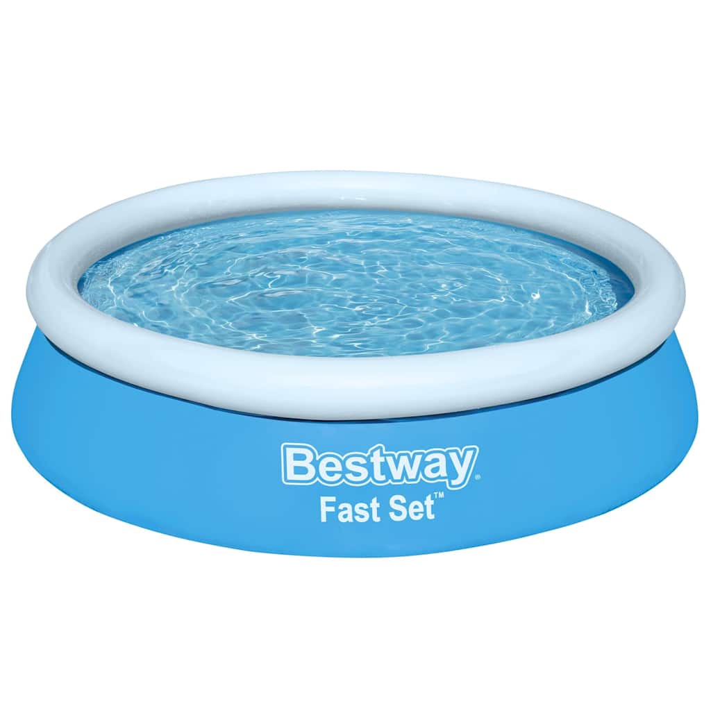 Oppblåsbart basseng Fast Set rundt 183x51 cm blå