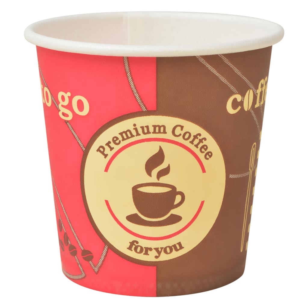 Engangs kaffekopper 1000 stk papir 120 ml (4 oz)