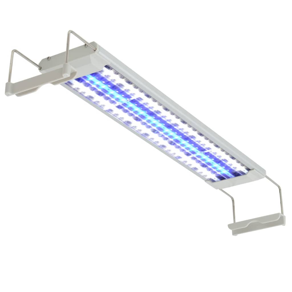 Akvarielampe LED 50-60 cm aluminium IP67 vidaXL
