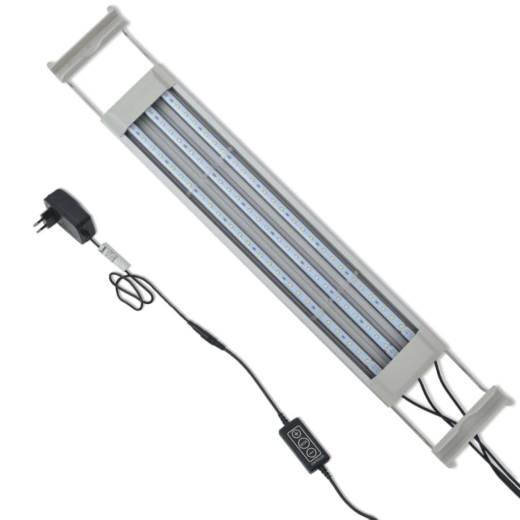 Akvarielampe LED 50-60 cm aluminium IP67 vidaXL