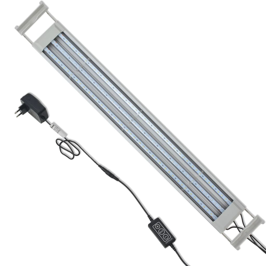 Akvarielampe LED 80-90 cm aluminium IP67 vidaXL