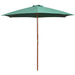 Parasoll 270x270 cm trestang grønn vidaXL