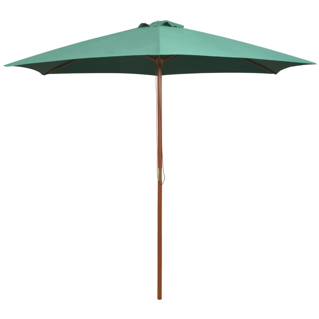 Parasoll 270x270 cm trestang grønn vidaXL