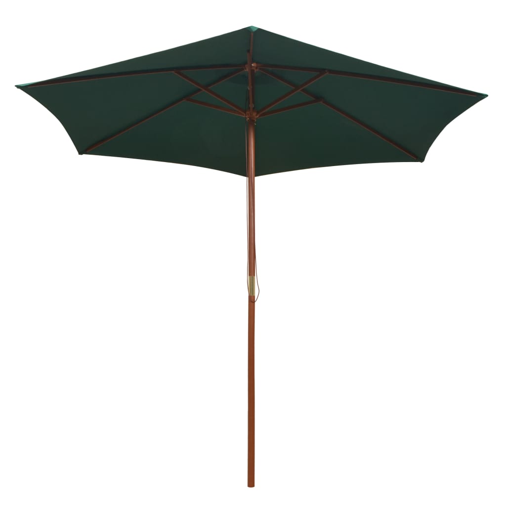 Parasoll 270x270 cm trestang grønn vidaXL