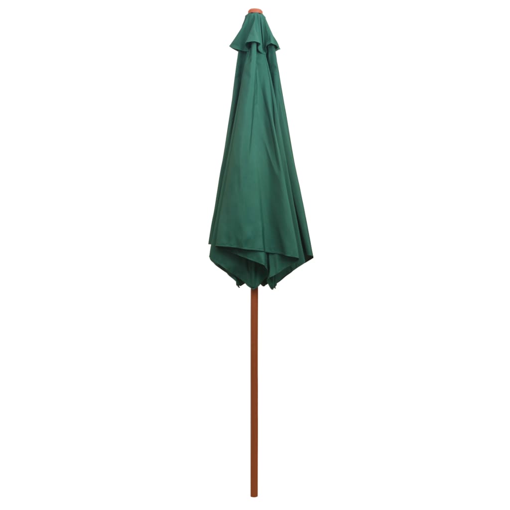 Parasoll 270x270 cm trestang grønn vidaXL