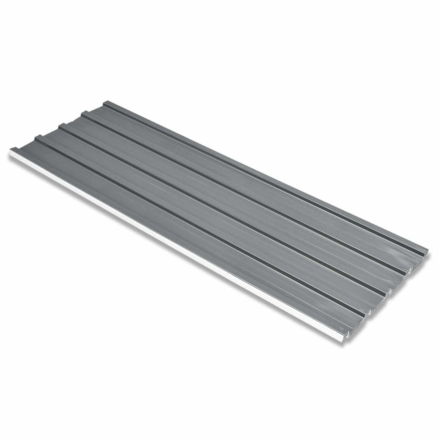 Takpanel 12 pcs Grå 129 x 45 cm Galvanisert stål