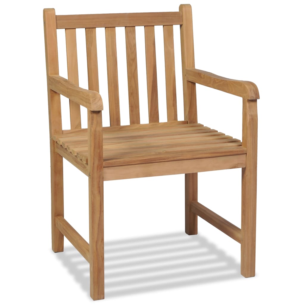 Utestoler 2 stk heltre teak vidaXL