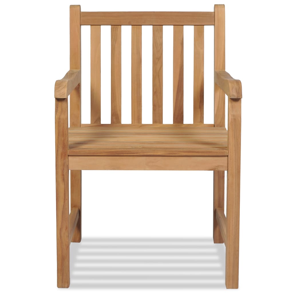 Utestoler 2 stk heltre teak vidaXL