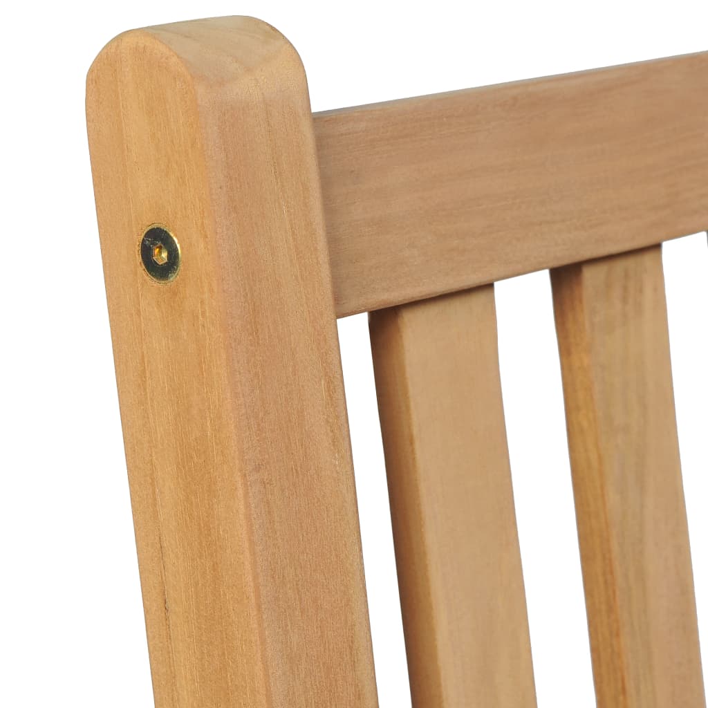 Utestoler 2 stk heltre teak vidaXL
