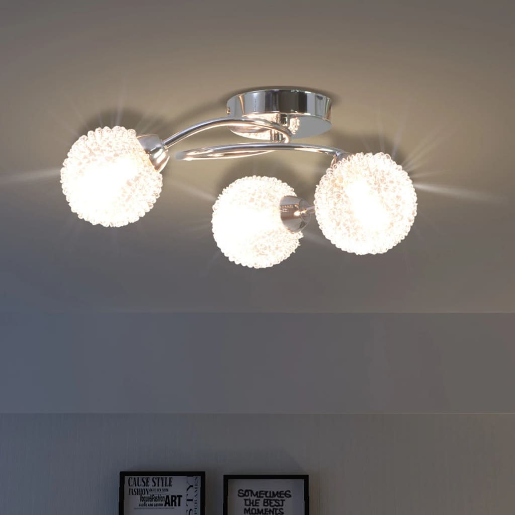 Taklampe med 3 LED-pærer G9 120 W
