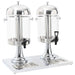 Dobbel juicedispenser rustfritt stål 2 x 8 L vidaXL