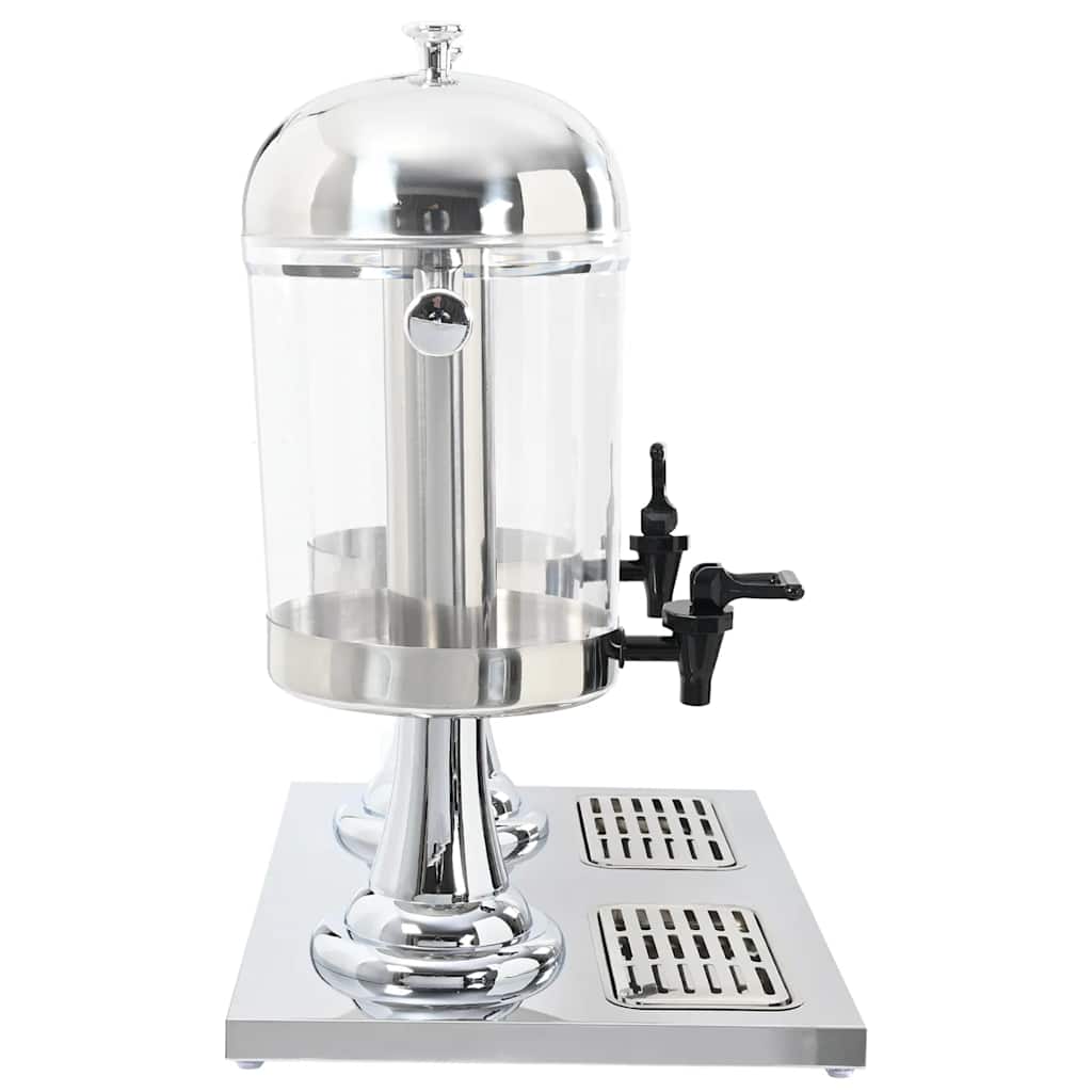 Dobbel juicedispenser rustfritt stål 2 x 8 L vidaXL