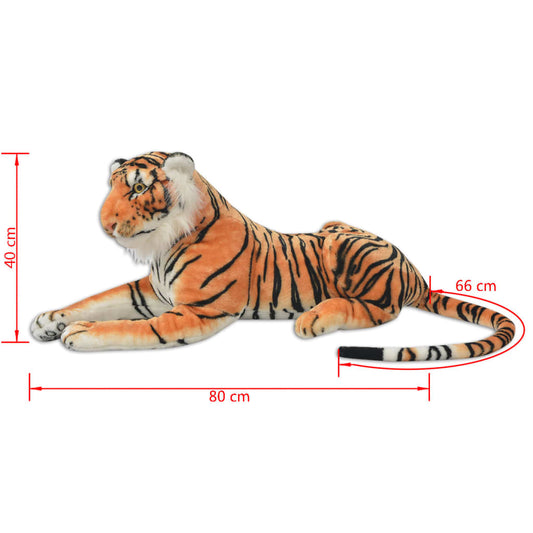 Tigerleke Plysj Brun XXL