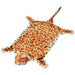 Leopardteppe plysj 139 cm brun