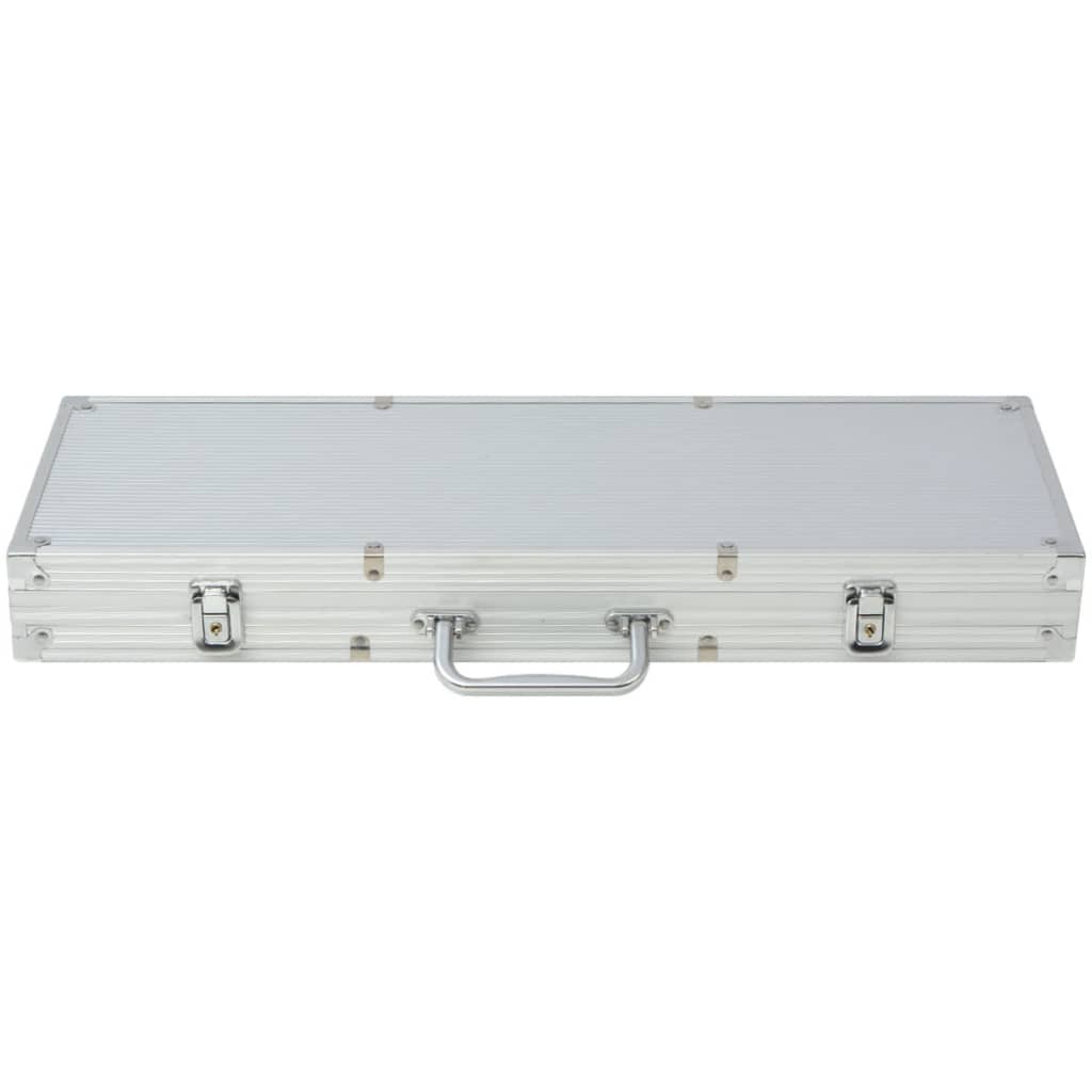 Pokersett med 500 sjetonger aluminium vidaXL