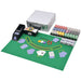 Poker-/blackjacksett med 600 laser-sjetonger aluminium vidaXL