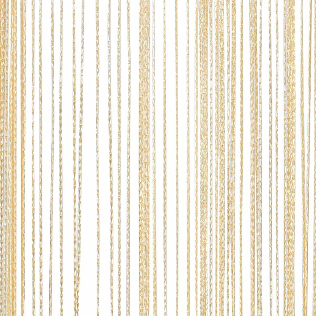 Trådgardiner 2 stk 140x250 cm krem