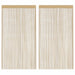 Trådgardiner 2 stk 100x250 cm beige