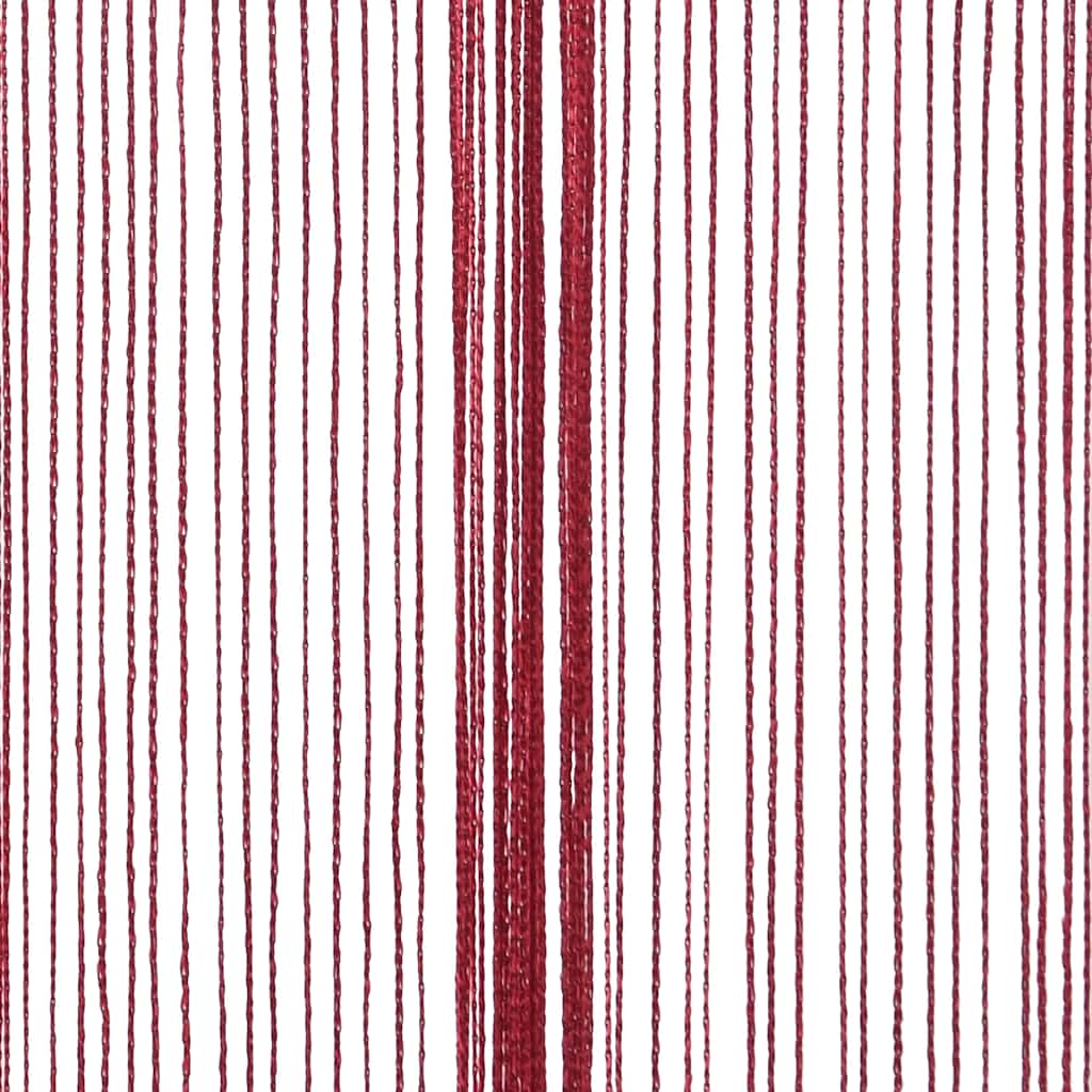 Trådgardiner 2 stk 140x250 cm burgunder