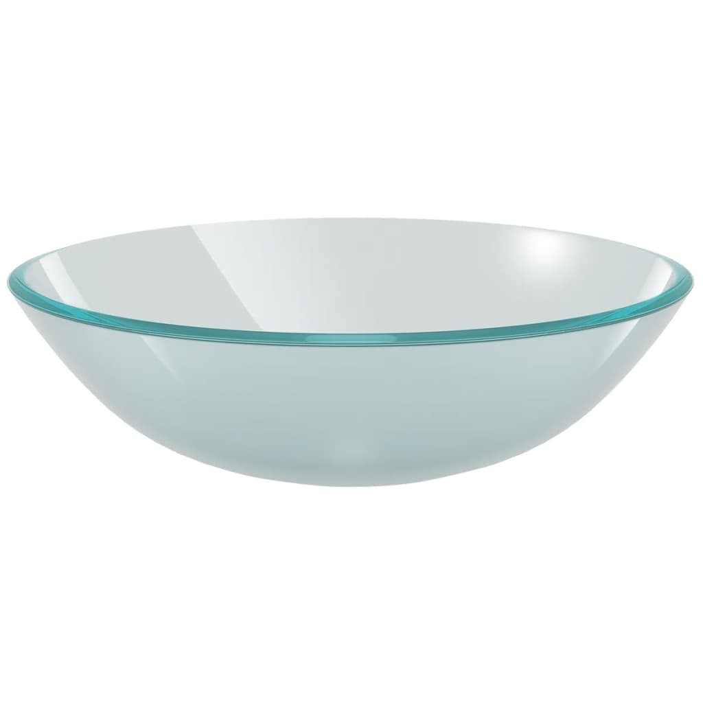 Servant herdet glass 42 cm frostet