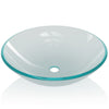 Servant herdet glass 42 cm frostet