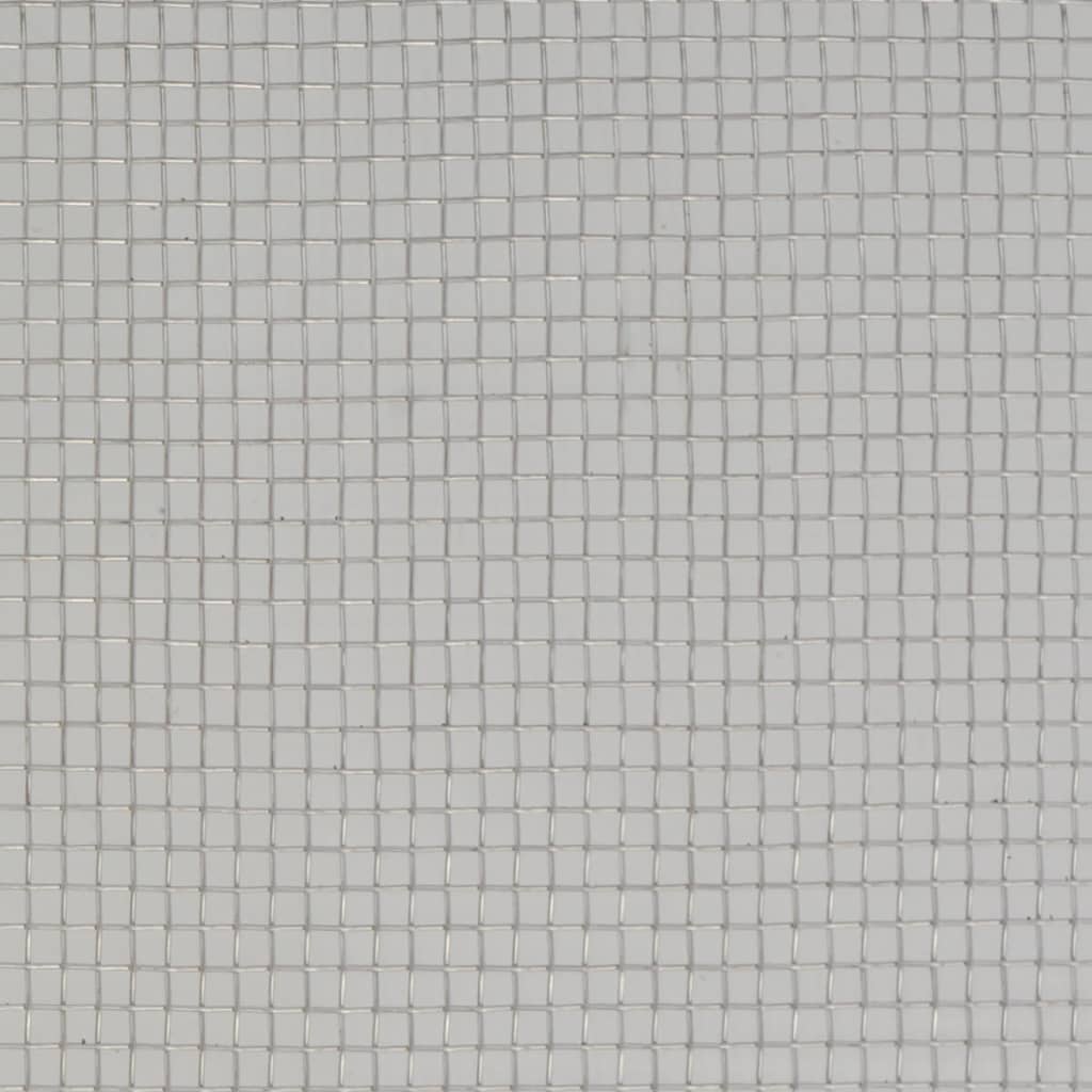 Nettingskjerm rustfritt stål 100x500 cm sølv