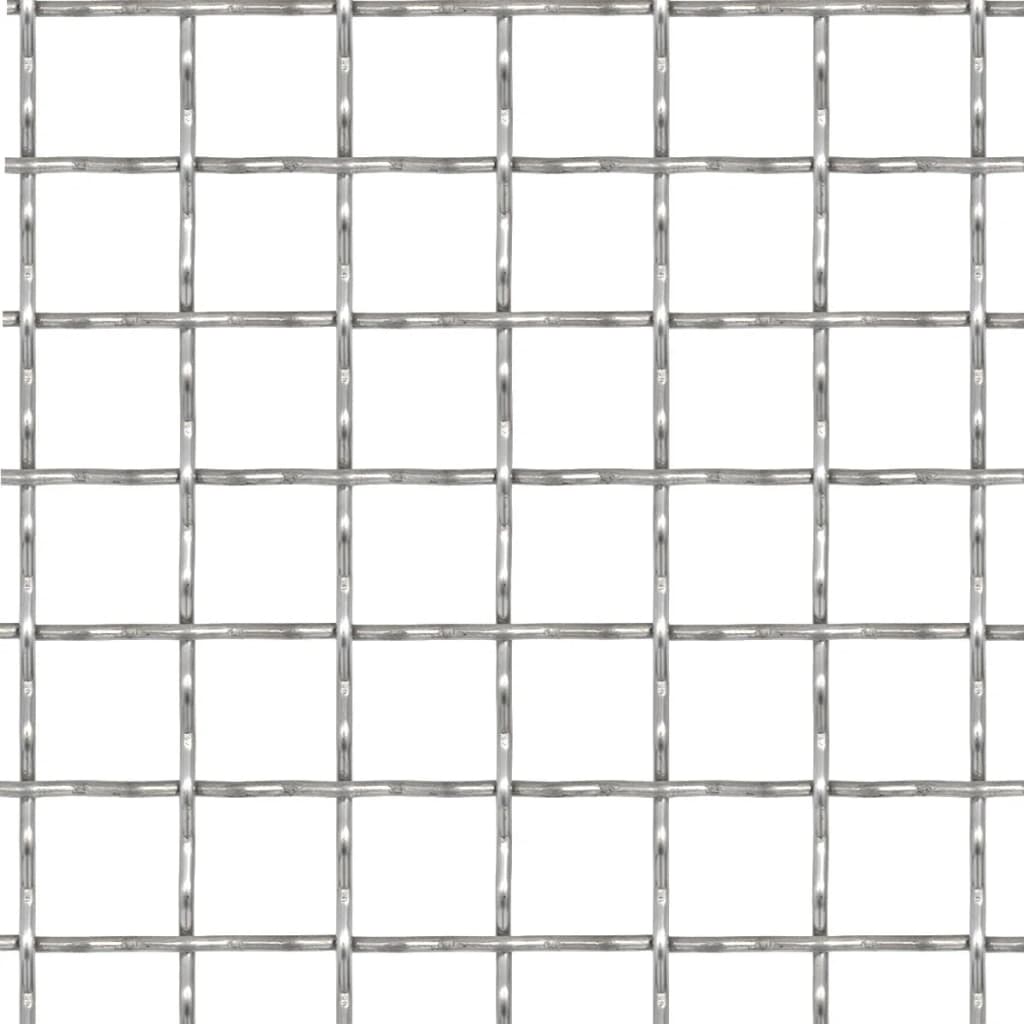 Krympet kjedegjerde for hage rustfritt stål 50x50 cm 11x11x2 mm vidaXL