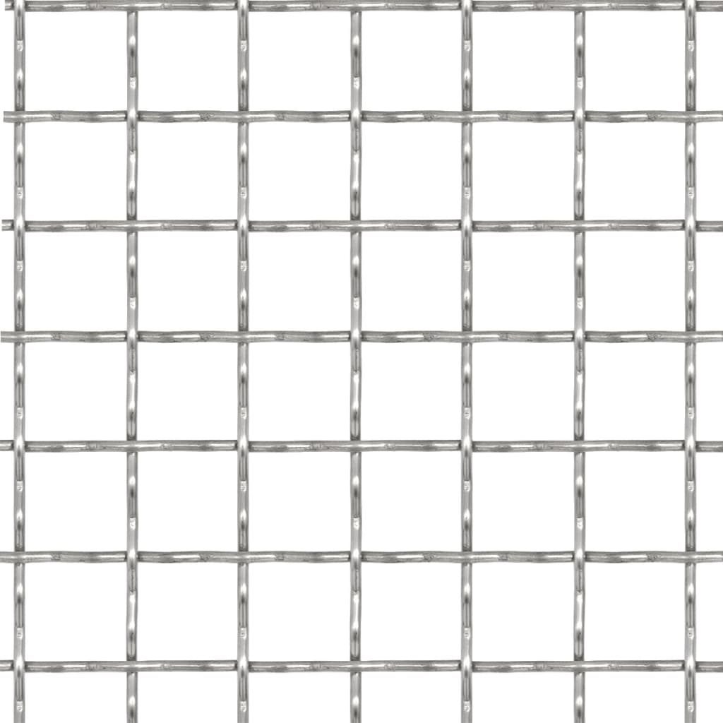 Krympet kjedegjerde for hage rustfritt stål 100x85cm 31x31x3mm vidaXL