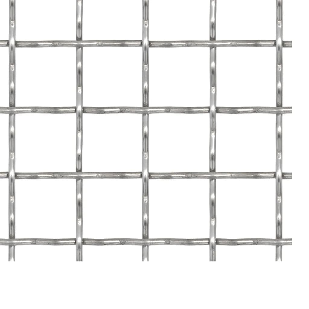 Krympet kjedegjerde for hage rustfritt stål 100x85cm 31x31x3mm vidaXL