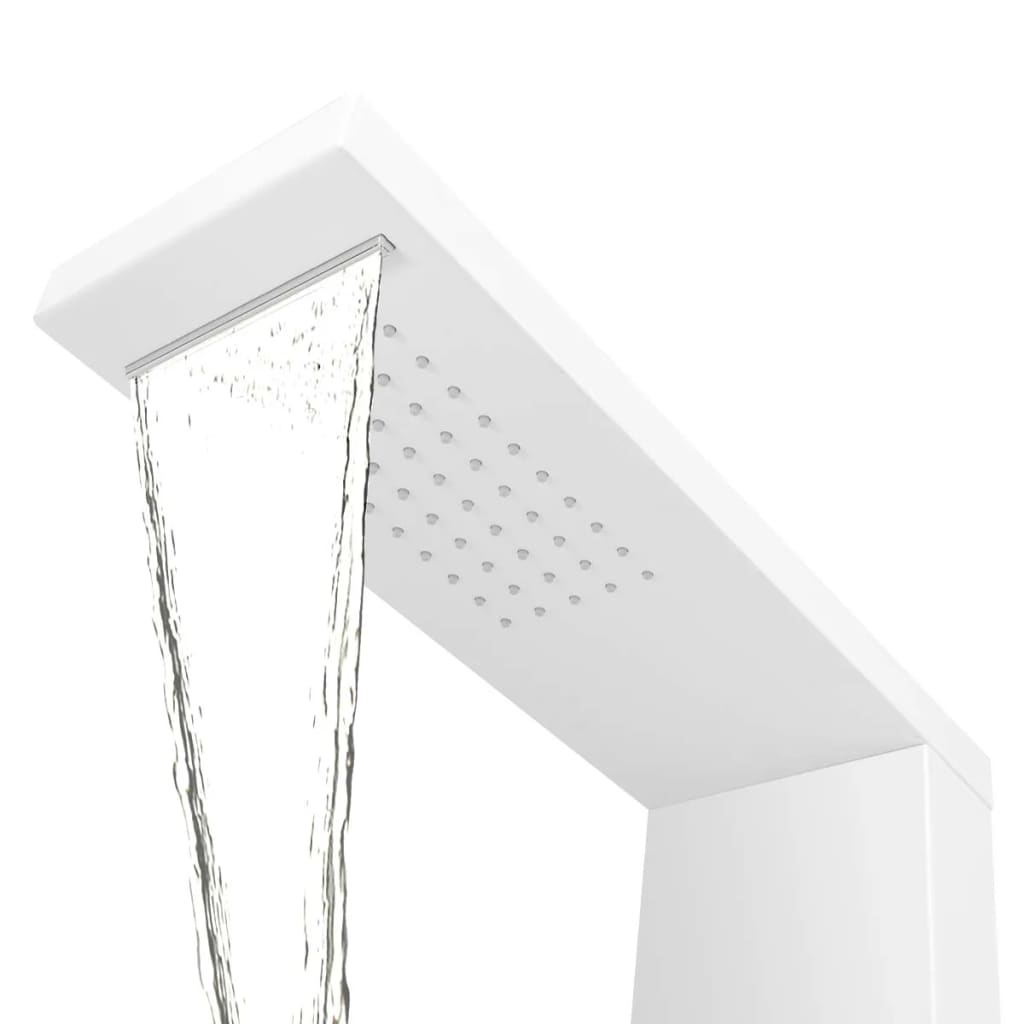 Dusjpanel aluminium matt hvit