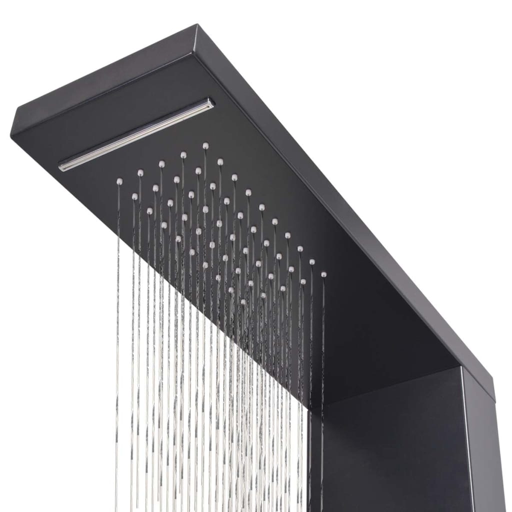 Dusjpanel aluminium matt svart