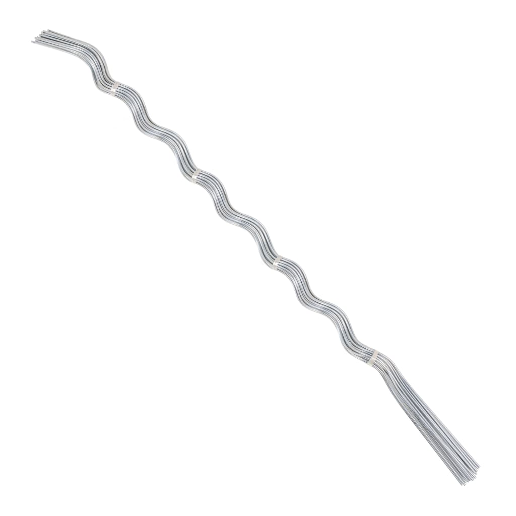 Spiralplantestøtter 50 stk 170 cm galvanisert stål