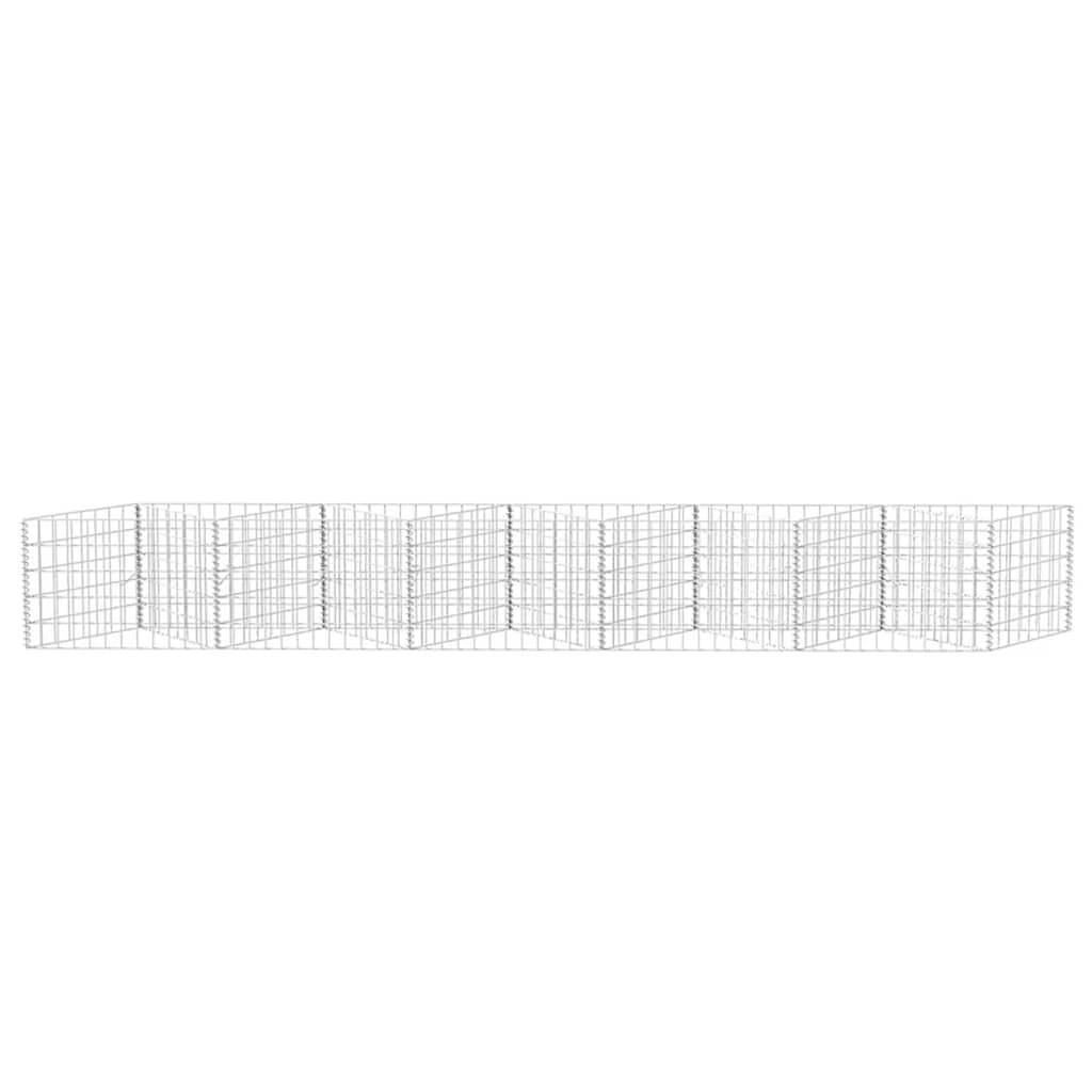 Gabionkurv galvanisert stål 300x30x50 cm