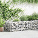 Gabionkurv galvanisert stål 300x30x50 cm