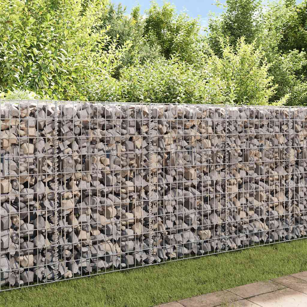Gabionkurv galvanisert stål 120x30x50 cm