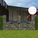 Gabionkurv u-form galvanisert stål 240x20x100 cm vidaXL