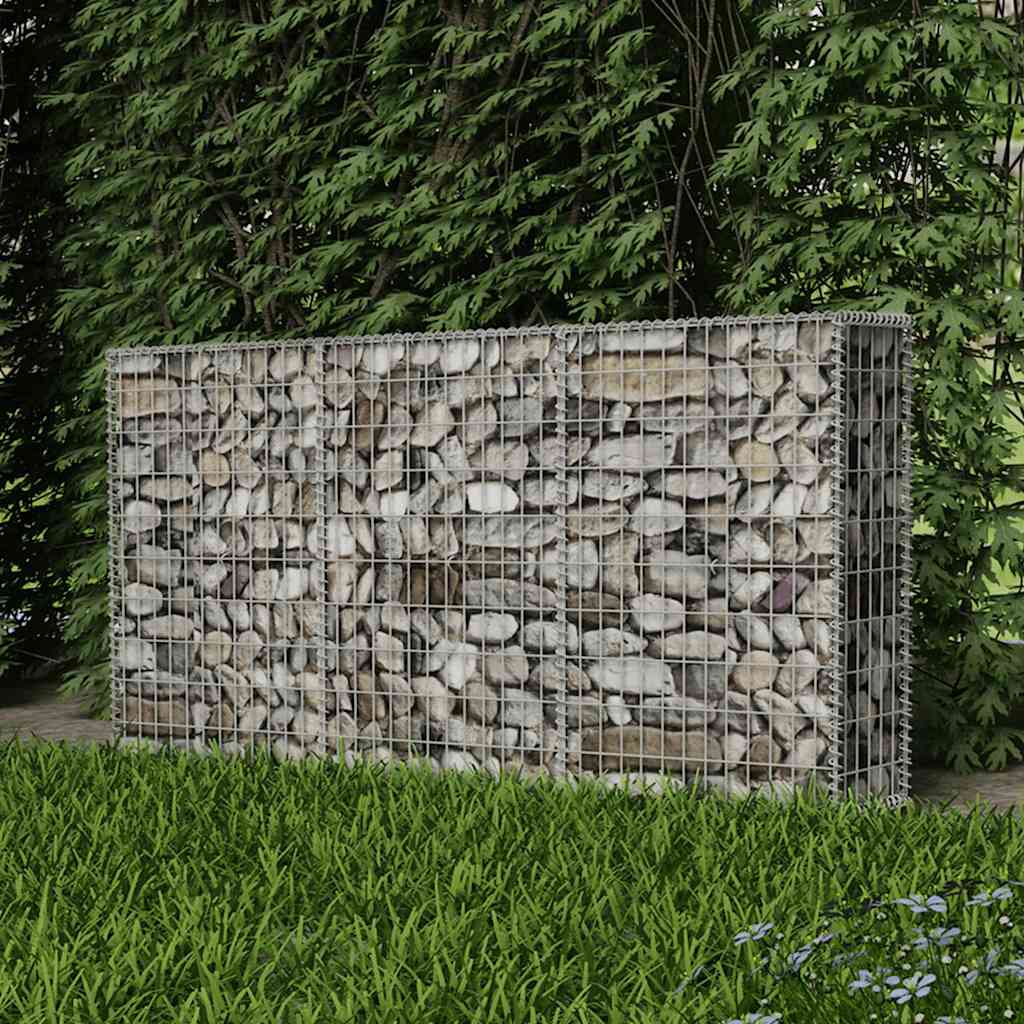 Gabionkurv galvanisert stål 200x30x100 cm