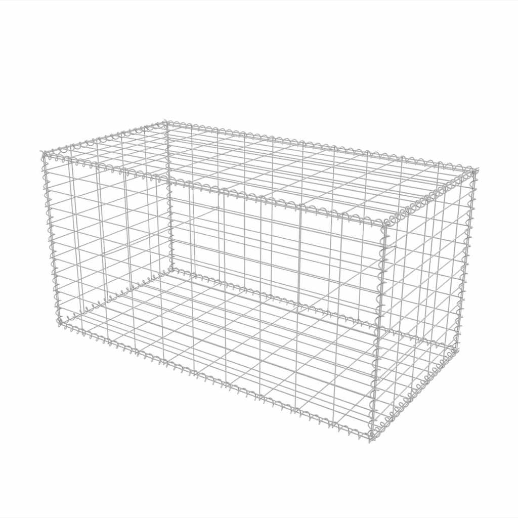 Gabionkurv galvanisert stål 100x50x50 cm