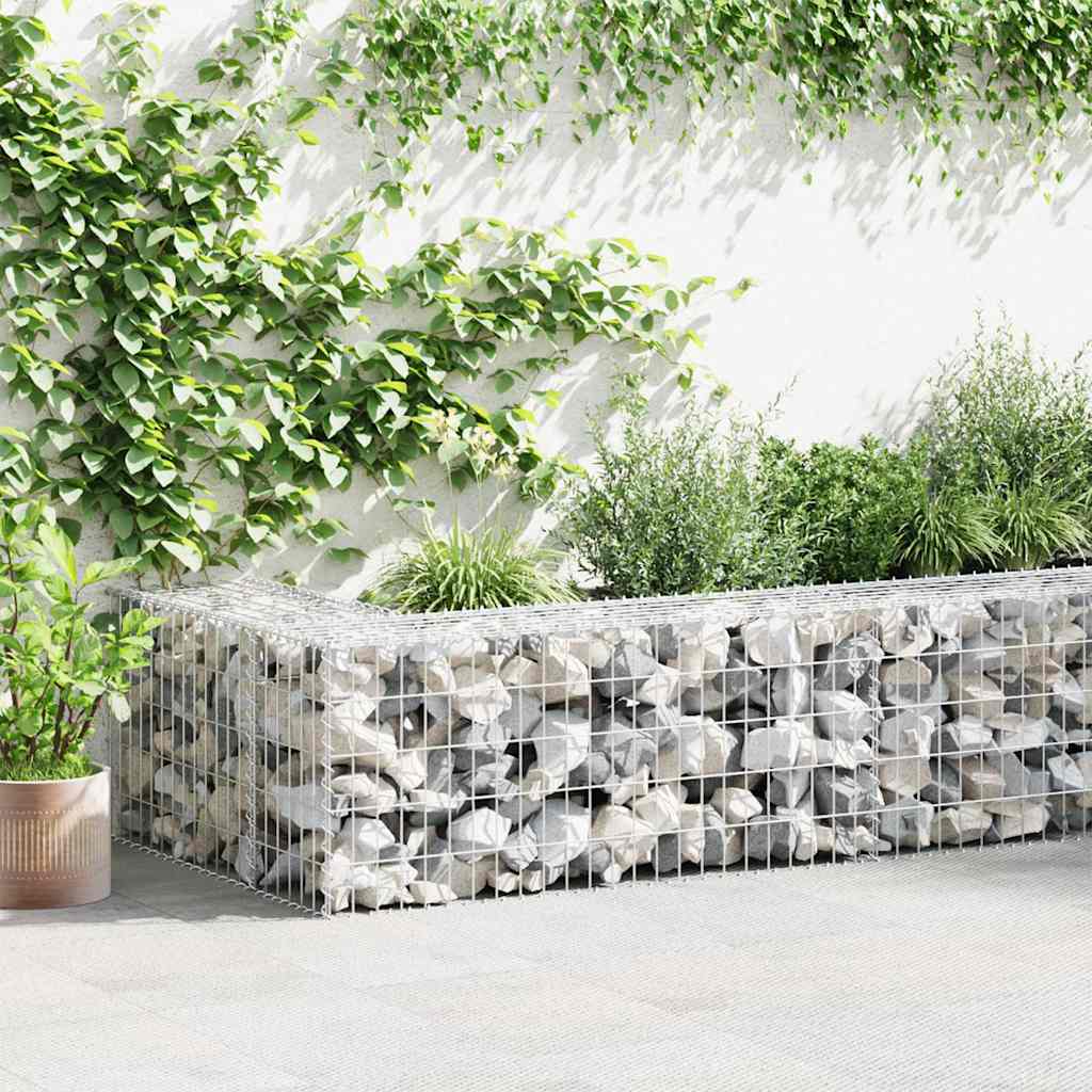 Gabionkurv galvanisert stål 100x50x50 cm