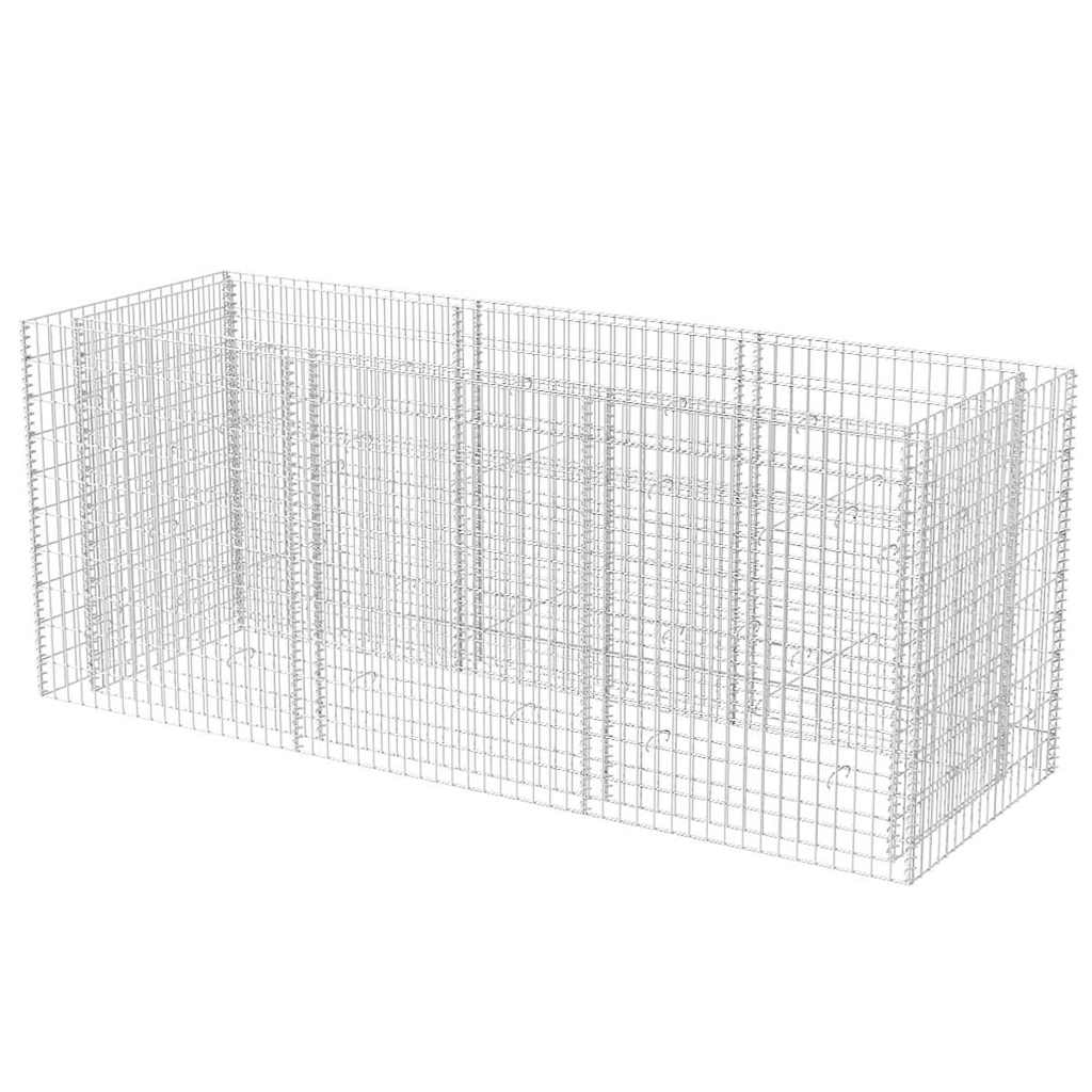 Gabion høybed stål 270x90x100 cm