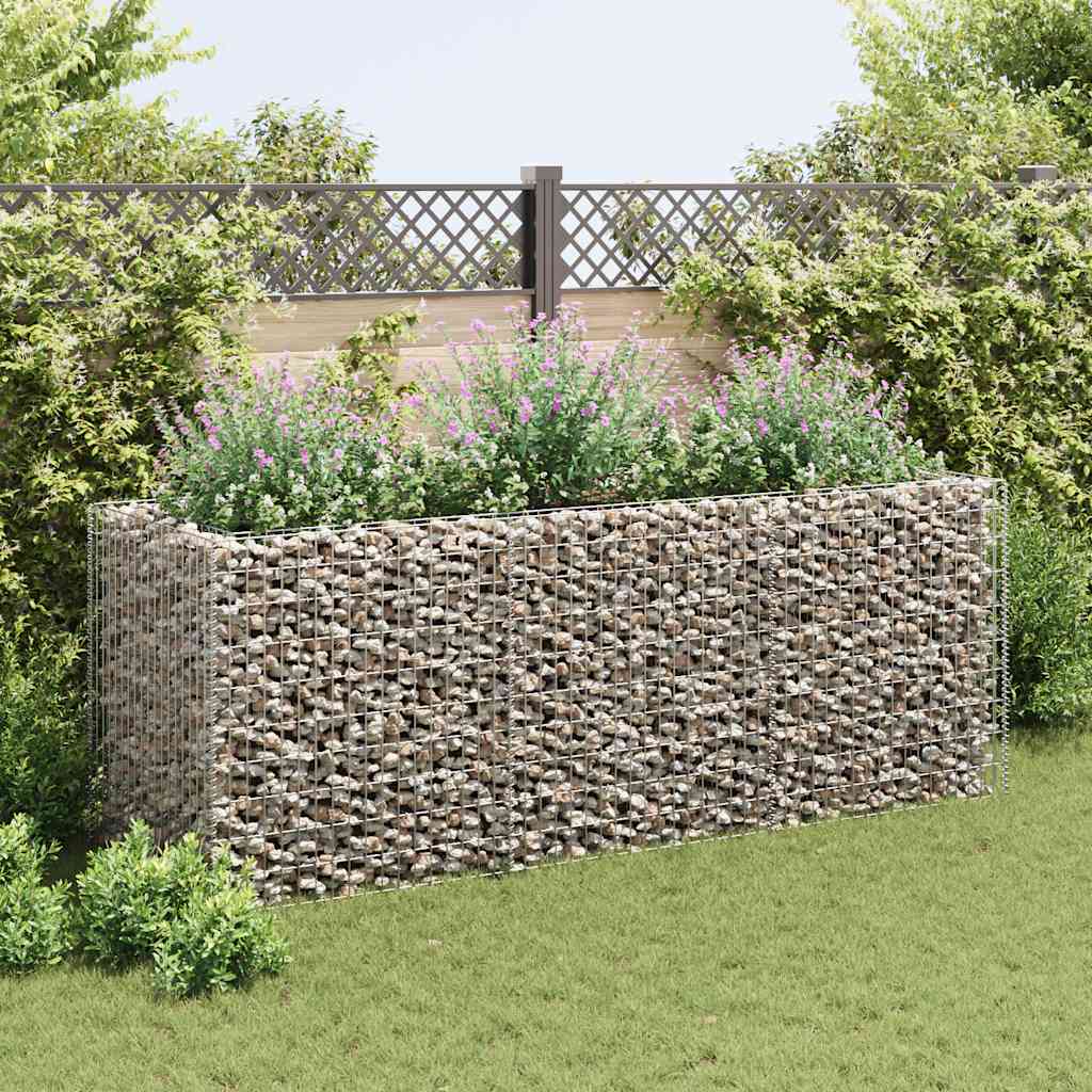 Gabion høybed stål 270x90x100 cm