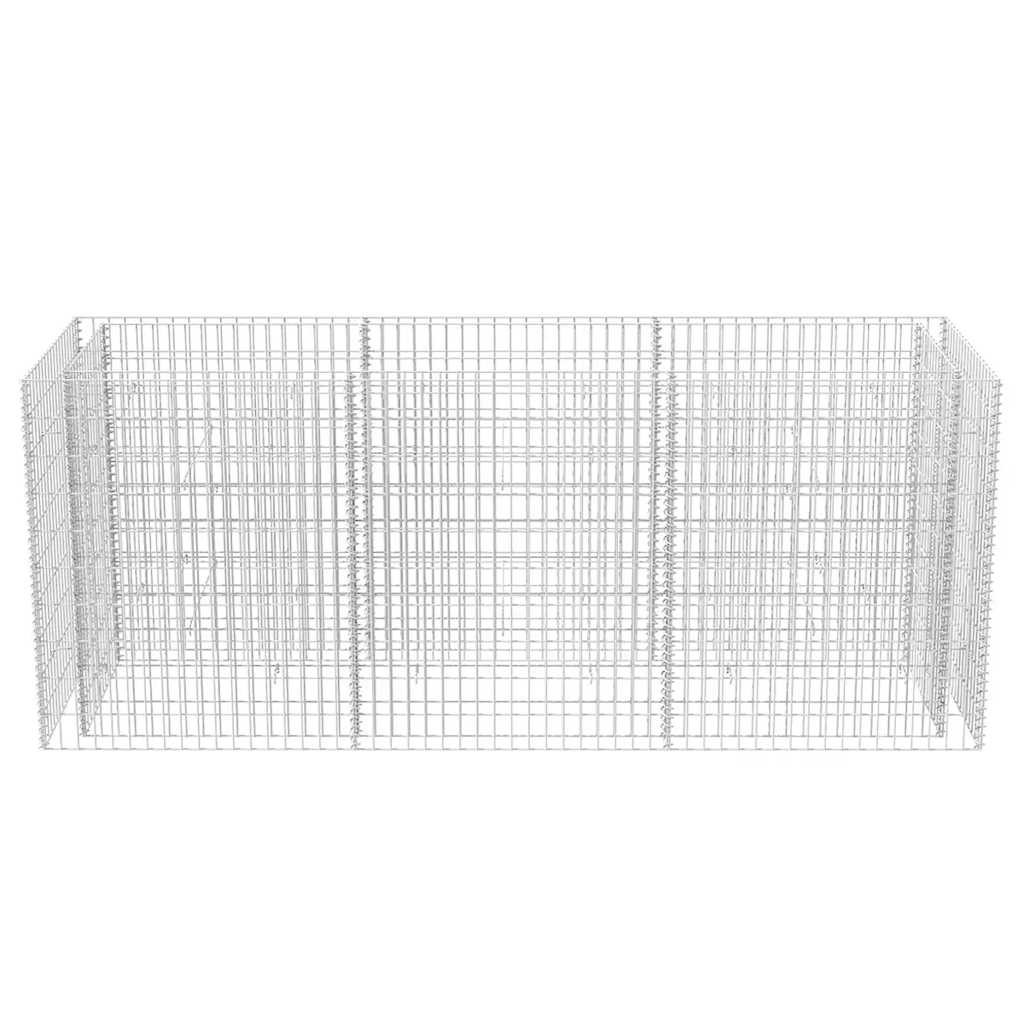Gabion høybed stål 270x90x100 cm
