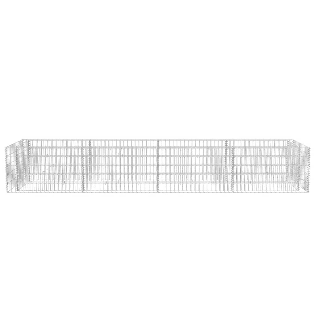 Gabion høybed stål 360x90x50 cm
