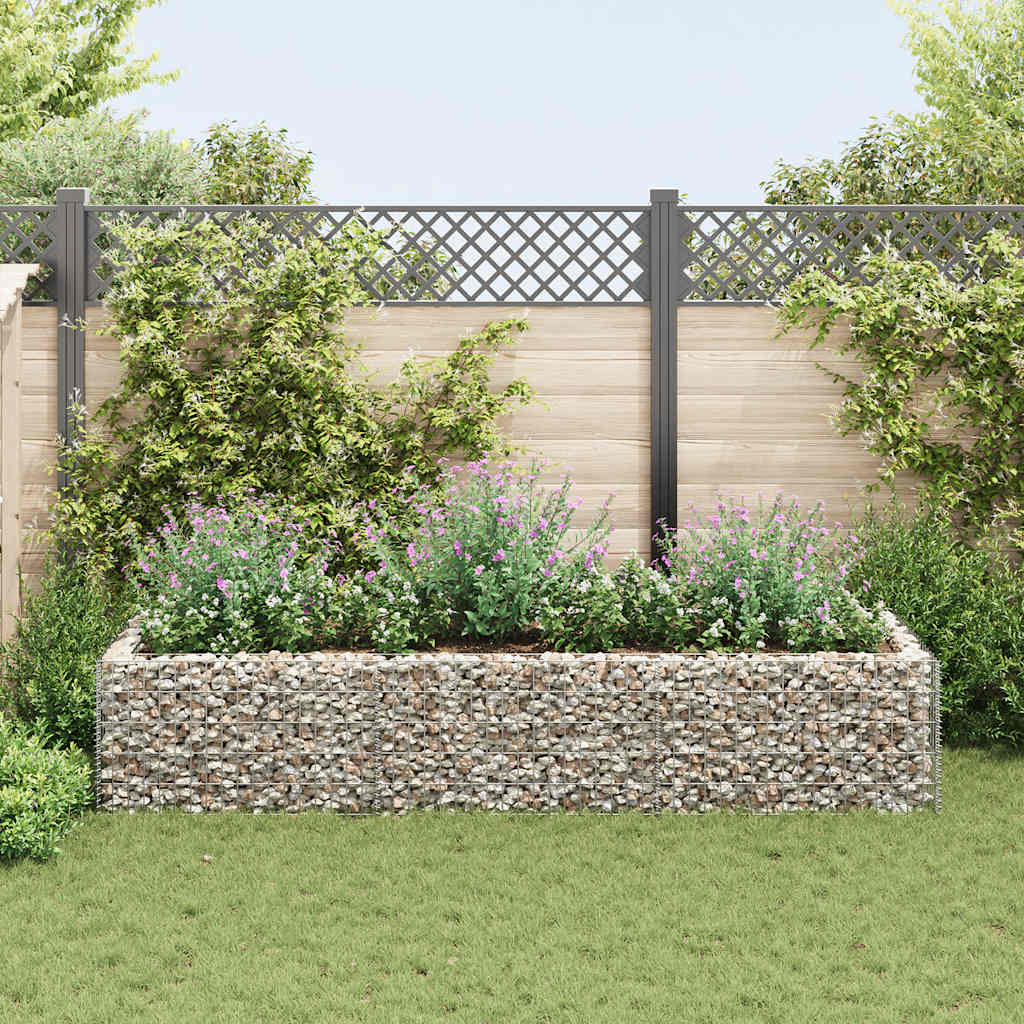 Gabion høybed stål 270x90x50 cm