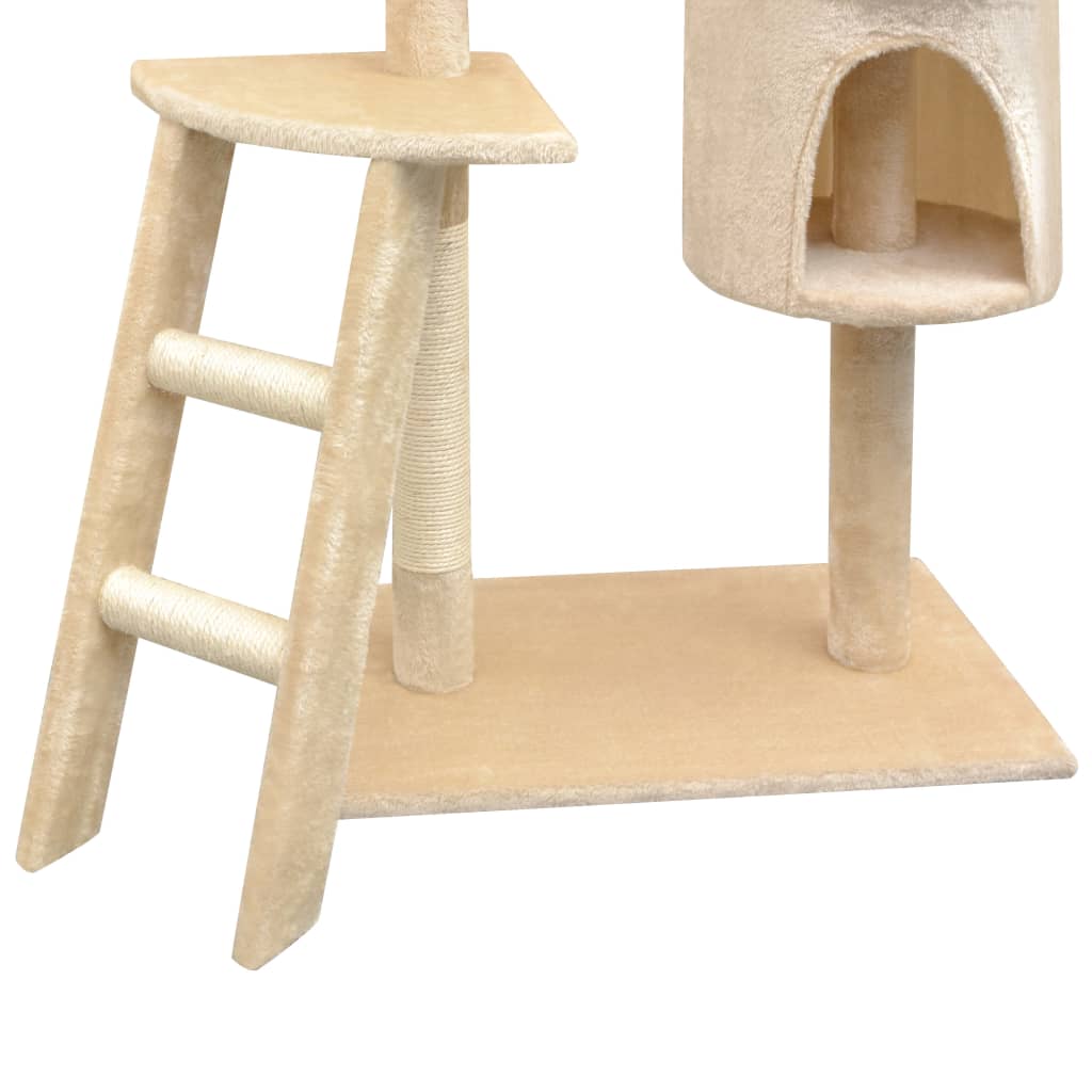 Kattetre med sisal klorestang 150 cm beige