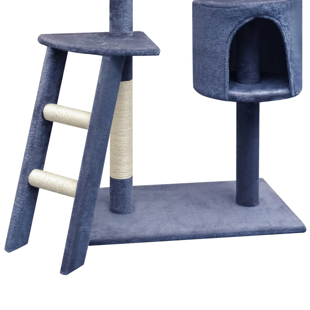 Kloretre med klorestenger sisal 150 cm mørkeblå