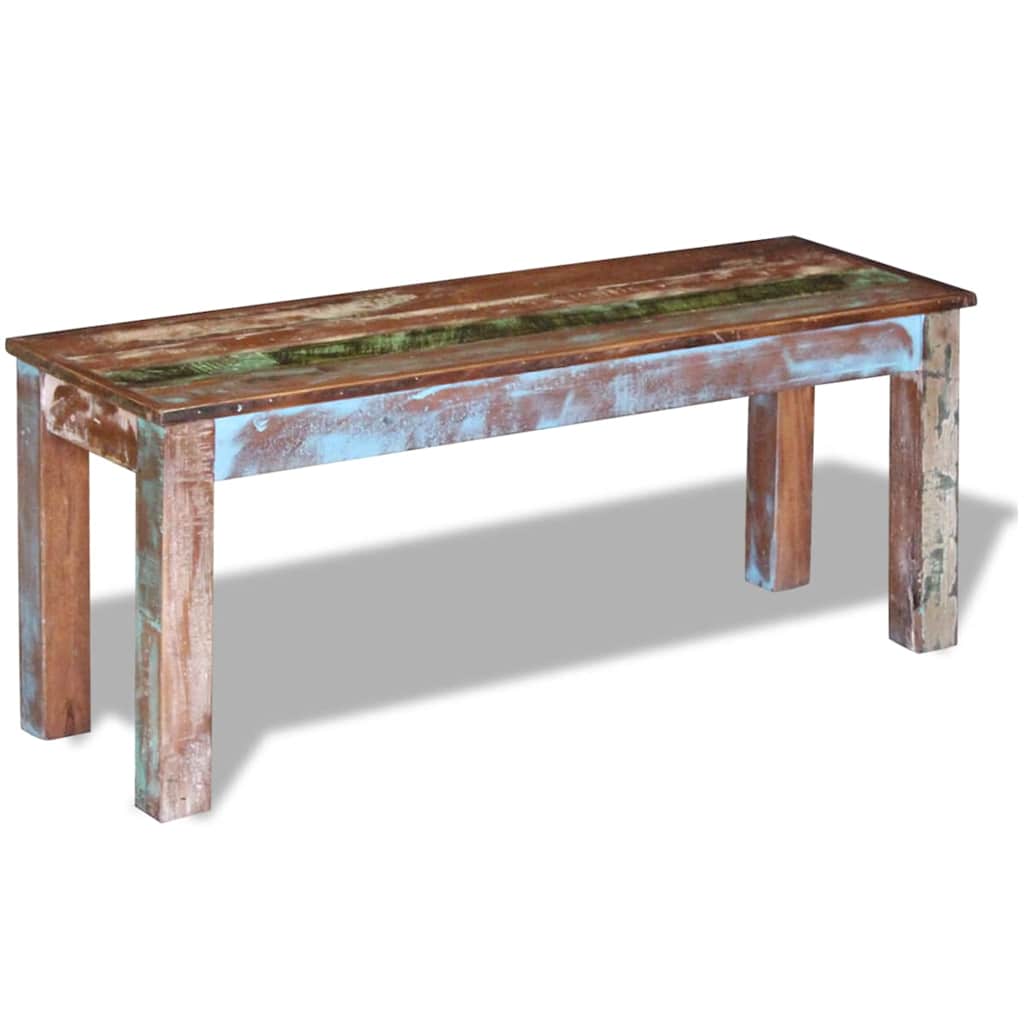 Benk gjenvunnet heltre 110x35x45 cm