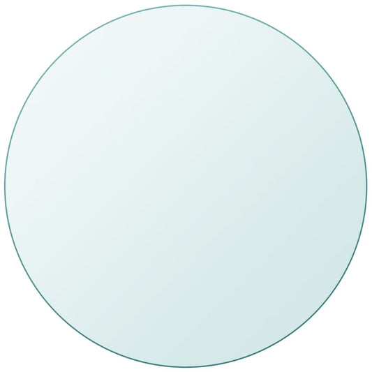 Bordplate Herdet Glass Rund 80 cm