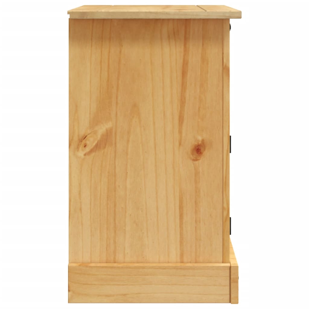 Nattbord meksikansk Corona-stil furu 53x39x66 cm